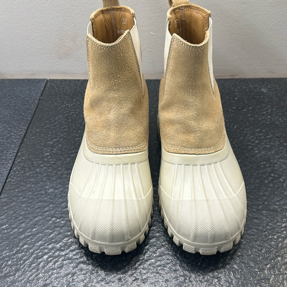 Ganni ankle boot- suede with rubber foot/heel. Size 37. Worn maybe 3 times.